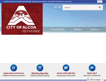 Tablet Screenshot of cityofalcoa-tn.gov